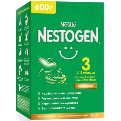 Молочко Nestogen 3 Premium 600г с 12мес Nestle
